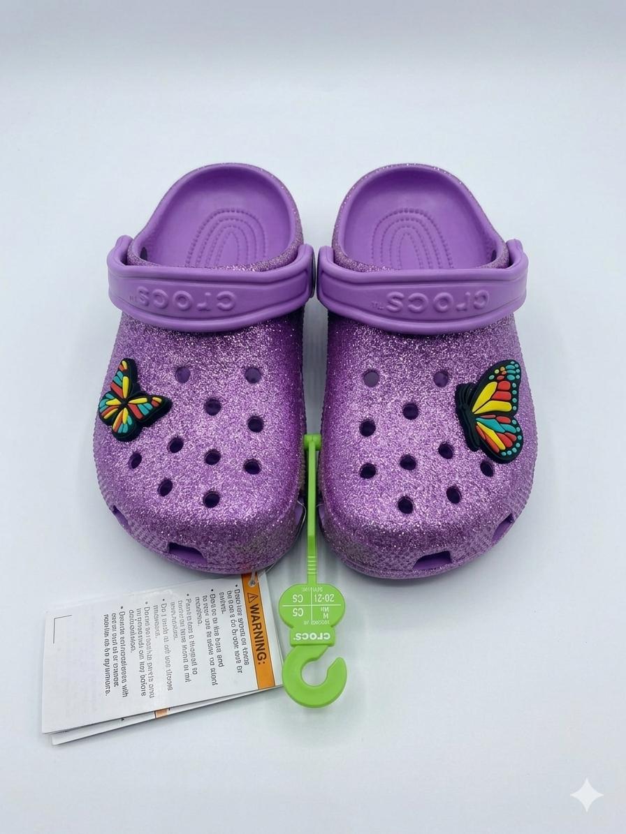 Purple Crocs