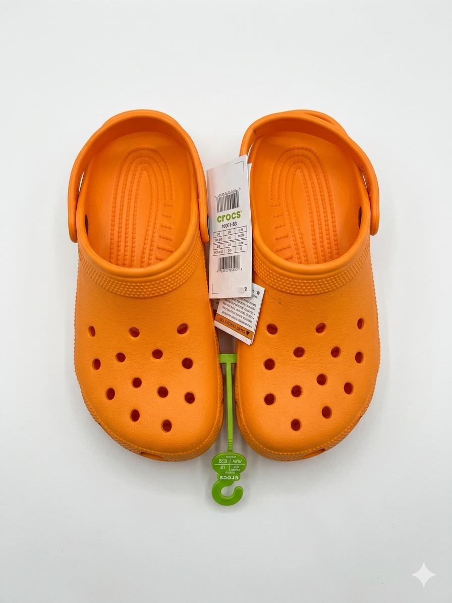 Orange Crocs