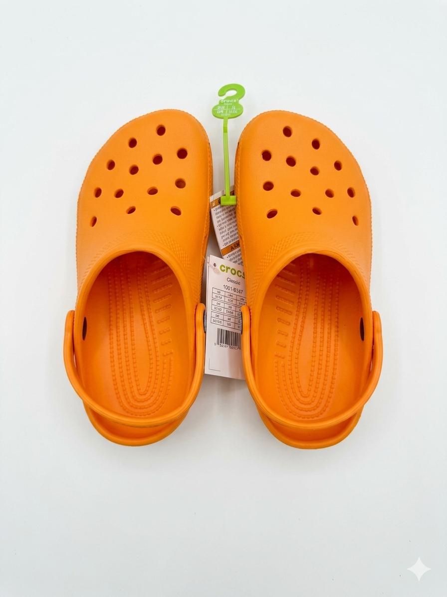 Orange Crocs